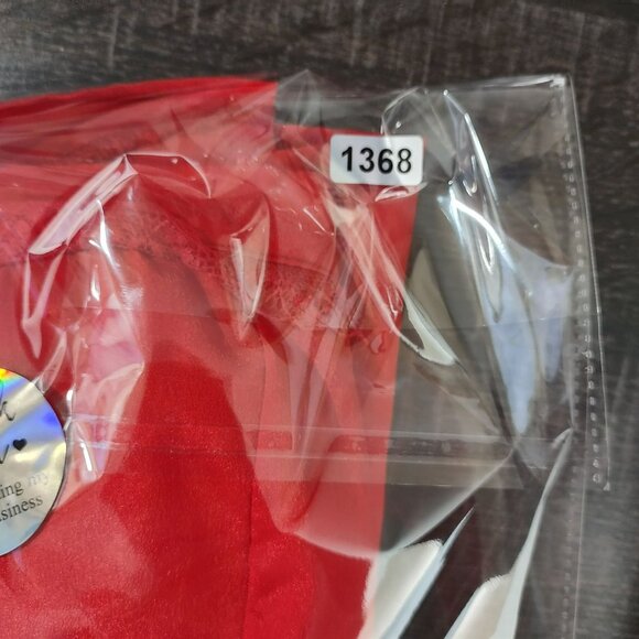 Love 2 by Loved Womens Red Camisole Tank Top Adjustable Lace Trim Size XL - Picture 9 of 9